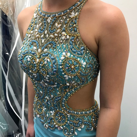 Designer Tiffany Prom Dress - Picture 3 of 6
